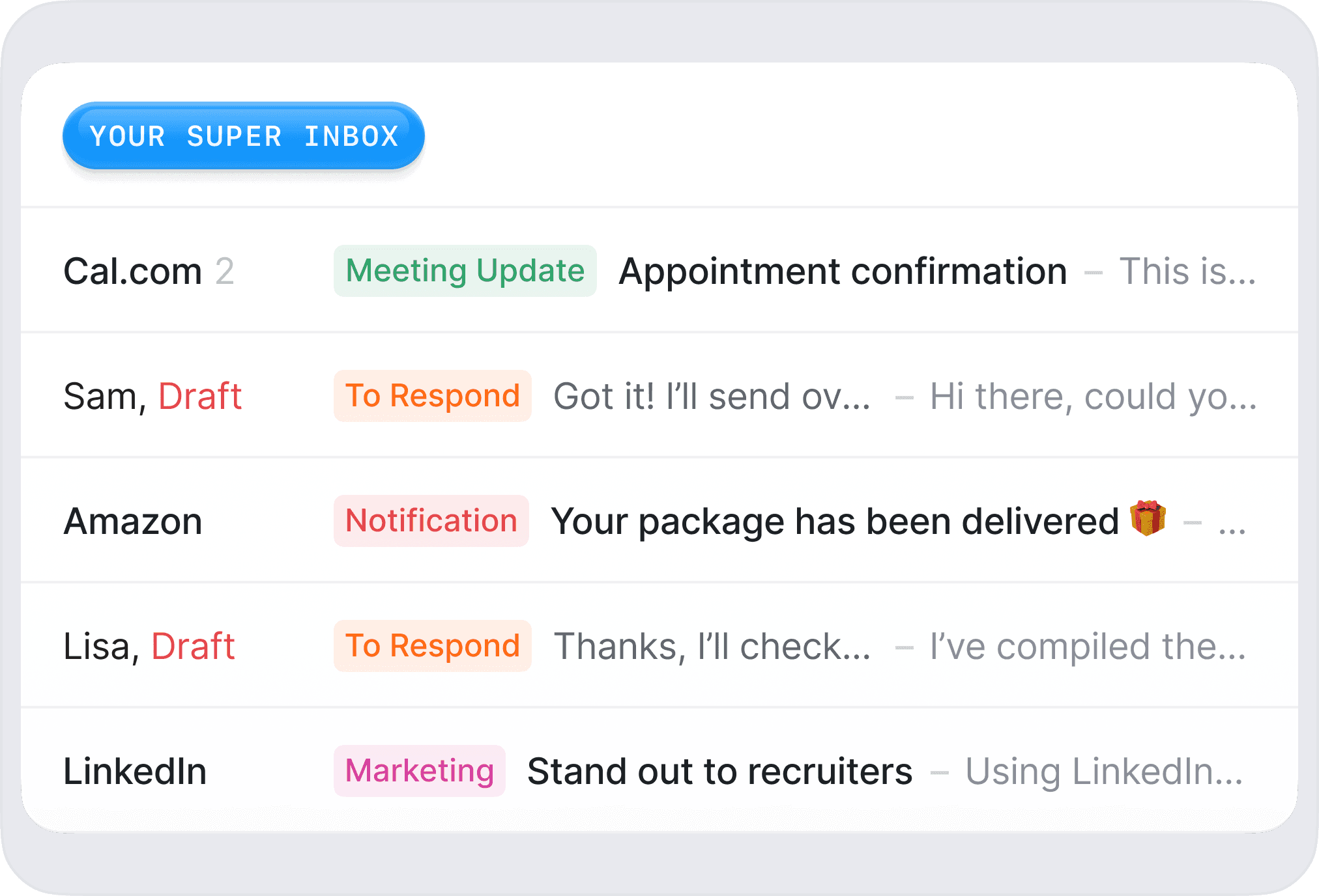 Superinbox Dashboard